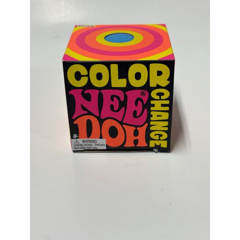 Schylling Color Change NeeDoh Vintage 2019 Squeeze Ball Groovy Glob w/ Box